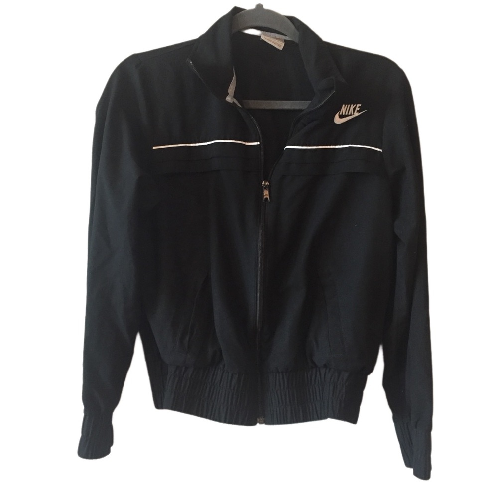 Nike Black Nylon Lightweight Zip Up Jacket